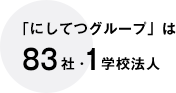 「にしてつグループ」は83社・1学校法人